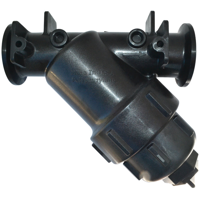 Line Strainer 'Y' 2" Female Pipe Flange - 12 Mesh  Stainless Steel Screen