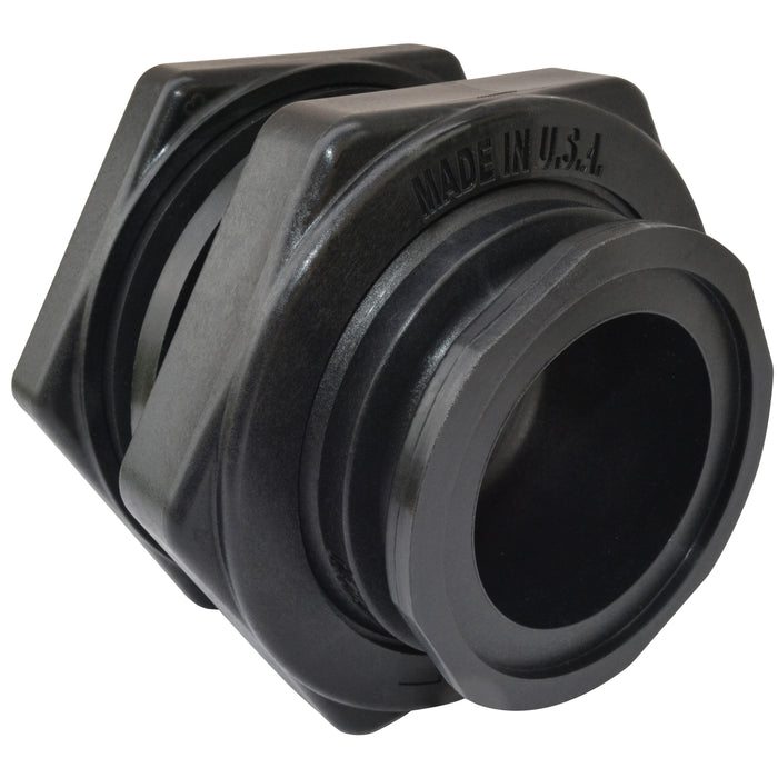 Manifold Bulkhead Fitting 3" Flange Female Pipe x 3" Female NPT with  EPDM