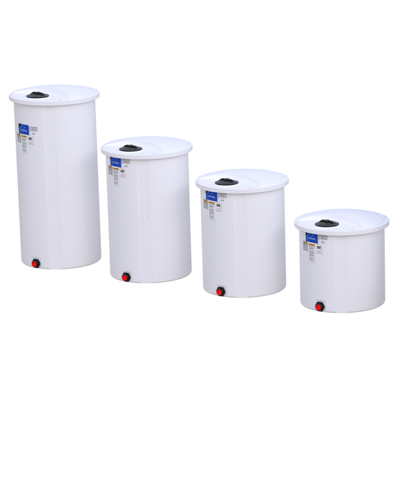 100 Gallon Vertical Batch Tanks with Open Top