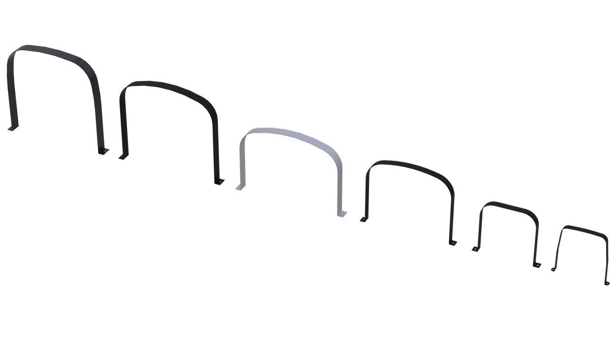 35 Gallon PCO Powder-Coated Stainless Steel Band Set Silver