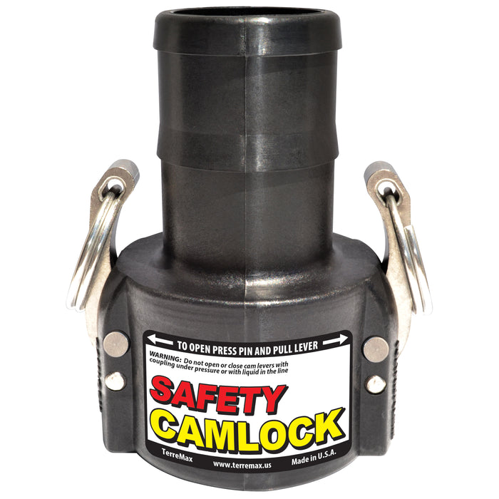 Safety Cam Lock (C) 1 1/2" Female Coupler x 1 1/2" Hose Barb