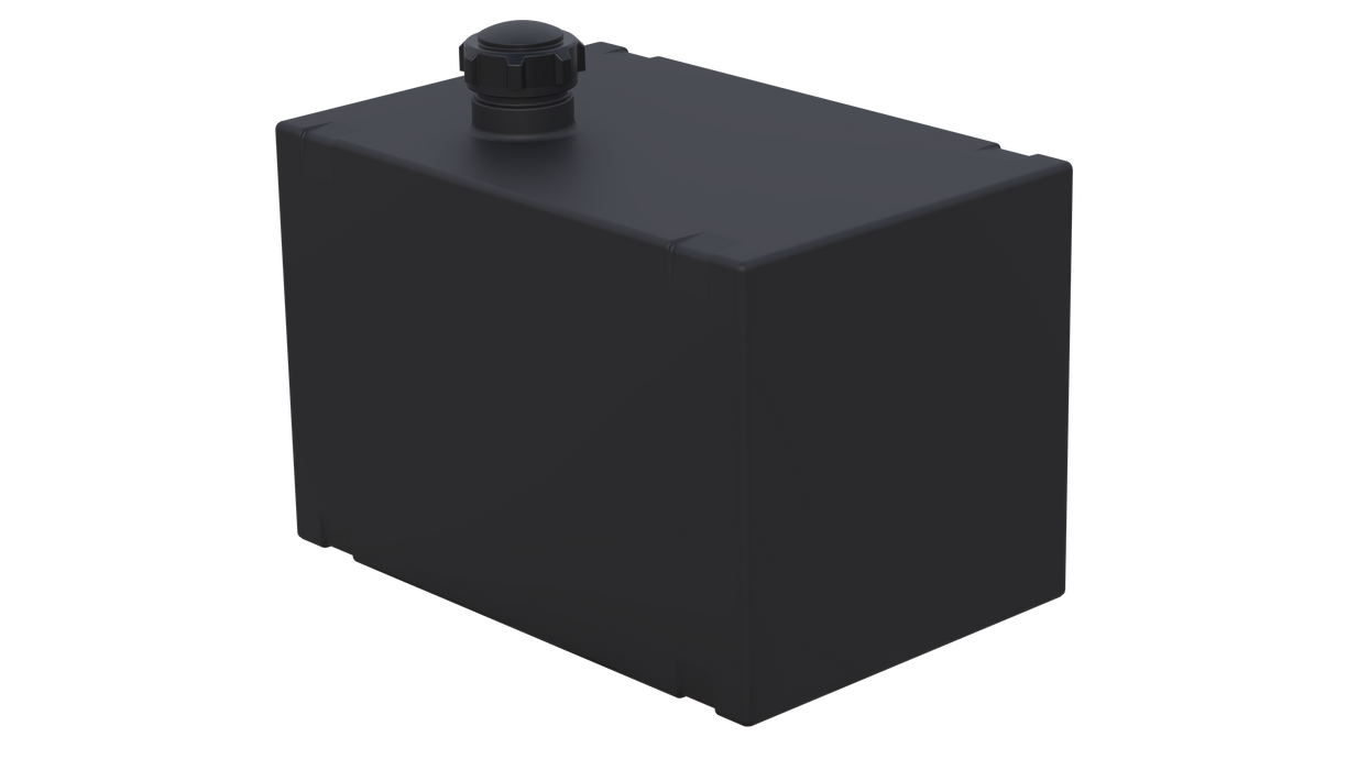 12 Gallon Fuel XLPE with 1/4" brass bulkhead Tank