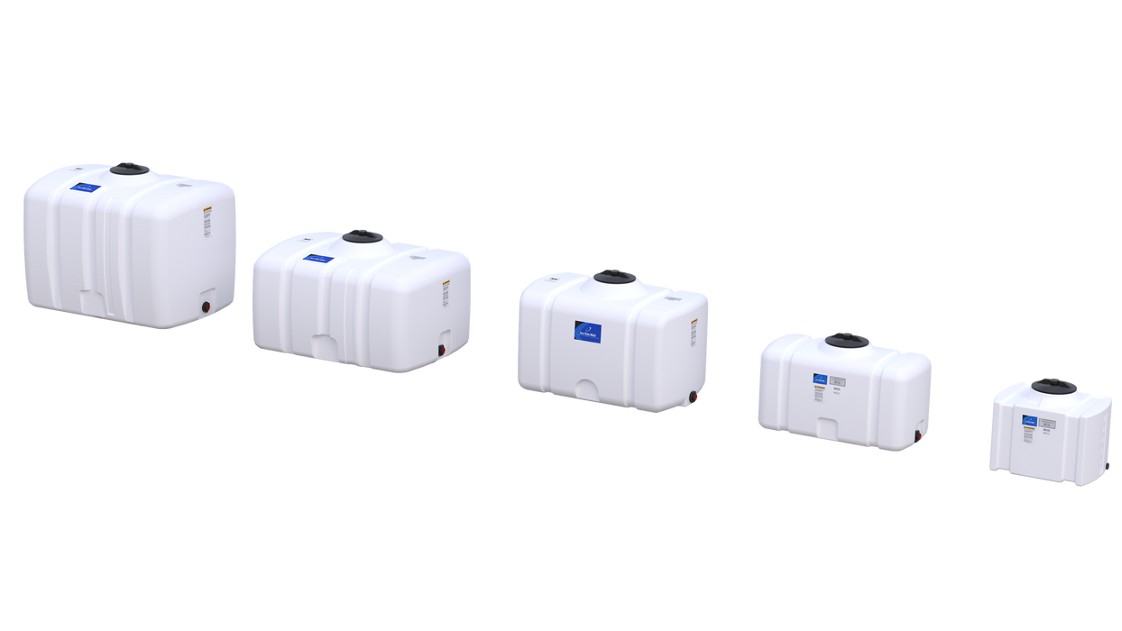 26 Gallon Flat-Bottom Utility Tank Rectangular
