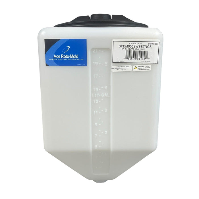 5 Gallon Square Rinse Tank