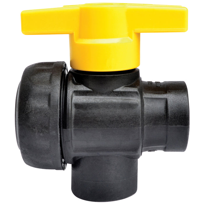 Single Union Ball Valve 1" 3-Way