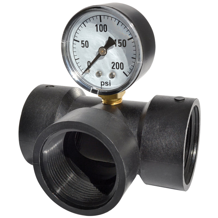 Tee 3/4" Female NPT with  1/4" Gauge Port