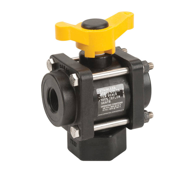 ¾" 3-Way Bottom Load Valve