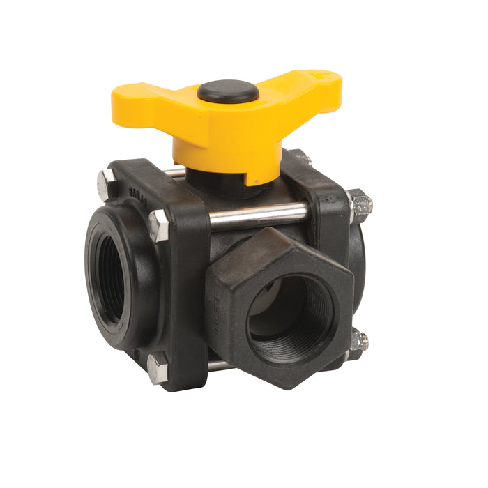 1¼" 3-Way Side Load Valve