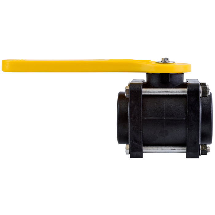 Ball Valve 2"  Full Port Female NPT4 Bolt Yellow Handle