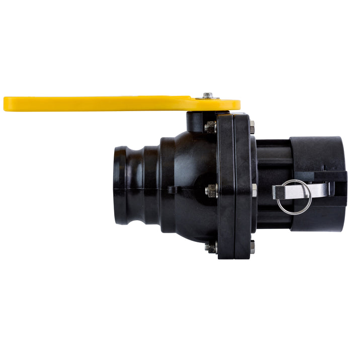 3" Male Adapter x 3" Female Coupler; Full Port