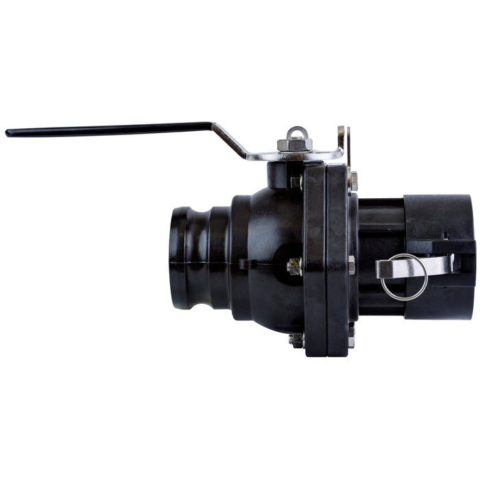 3" Male Adapter x 3" Female Coupler; Full Port,  Stainless Steel