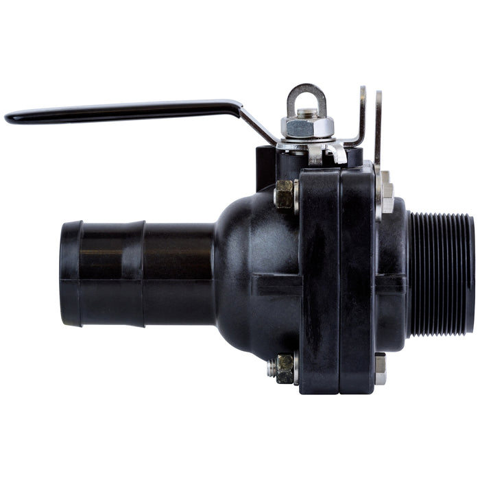 Ball Valve  Stainless Steel Short Series Full Port 2" Hose Barb x 2" Male NPT