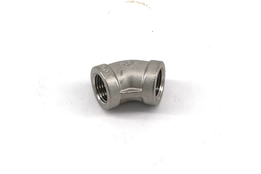 1/4"  45° Stainless Steel Elbow