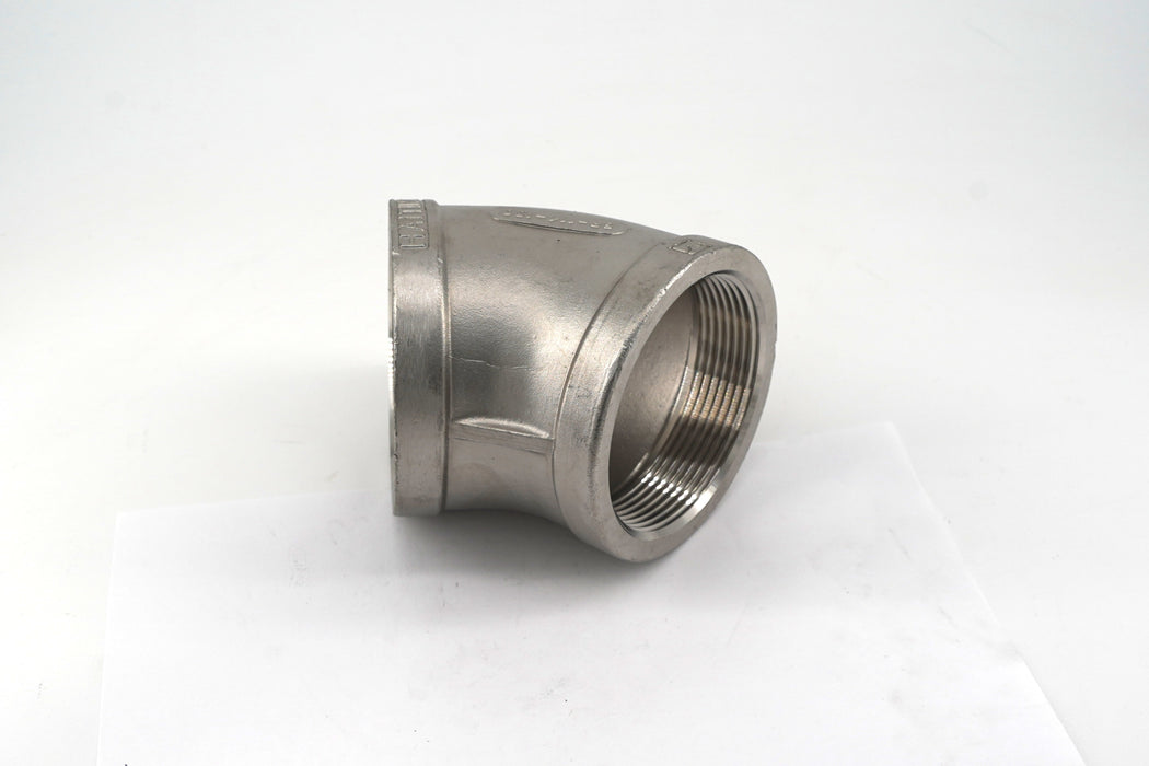 3""  45° Stainless Steel Elbow