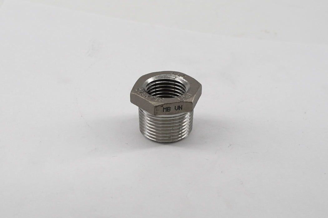 1/2"  x 3/8"  Stainless Steel Reducer Bushing