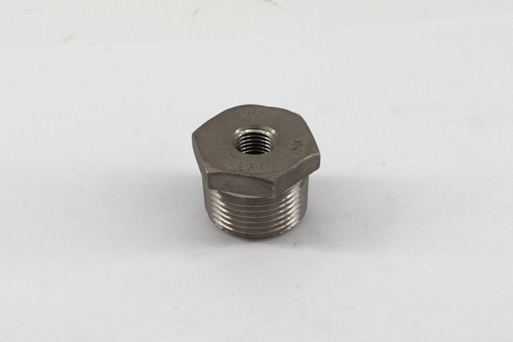 3/4"  x 1/2"  Stainless Steel Reducer Bushing