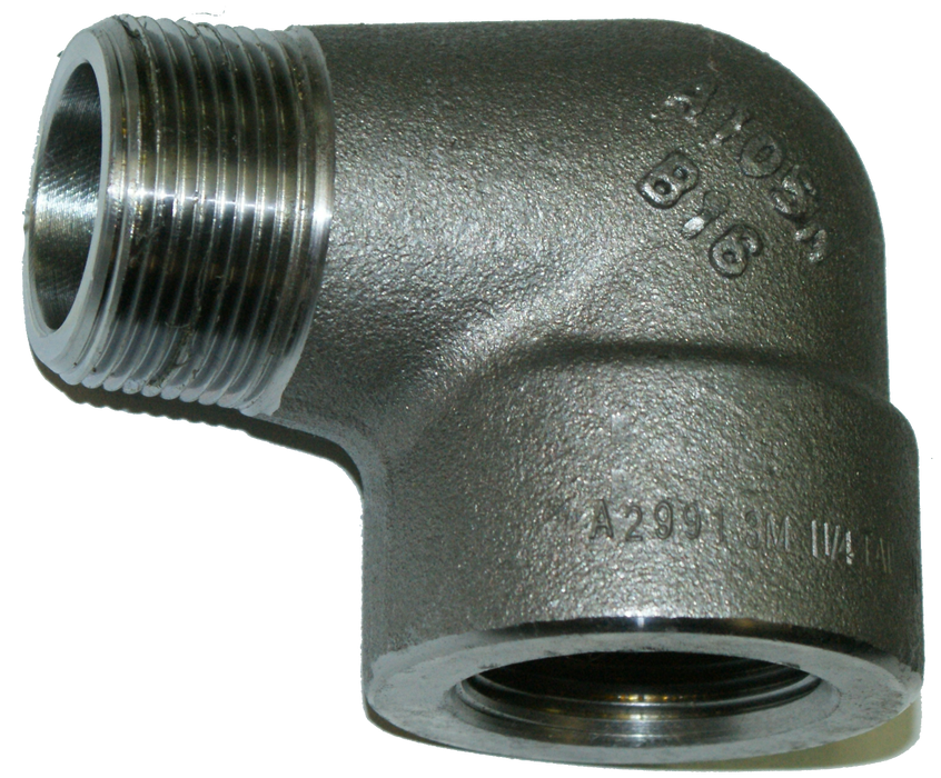3/8"  Street Elbow, Schedule 80, Stainless Steel