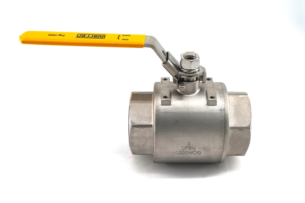 3"  Ball Valve – Stainless Steel