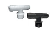 Tee Adapter 1/2" Male NPT x 3/4" Hose Barb x 3/4" Hose Barb